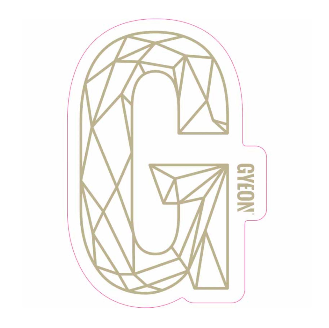 Gyeon G Sticker Gold (200 mm x 131,3 mm) matrica