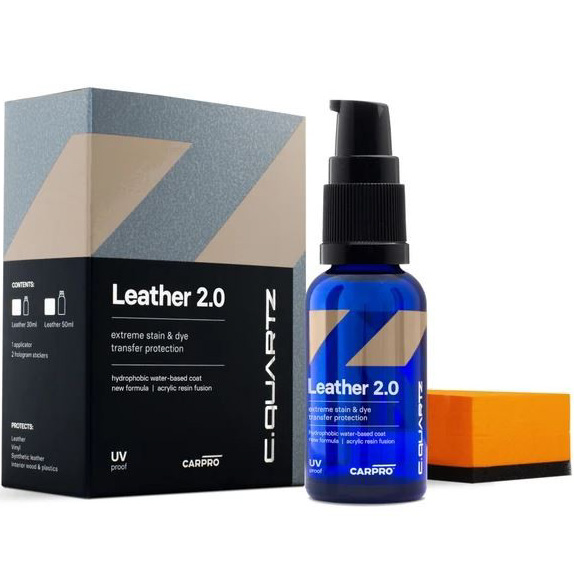 CarPro CQuartz Leather 2.0 kerámia bőr védelem (30 ml)
