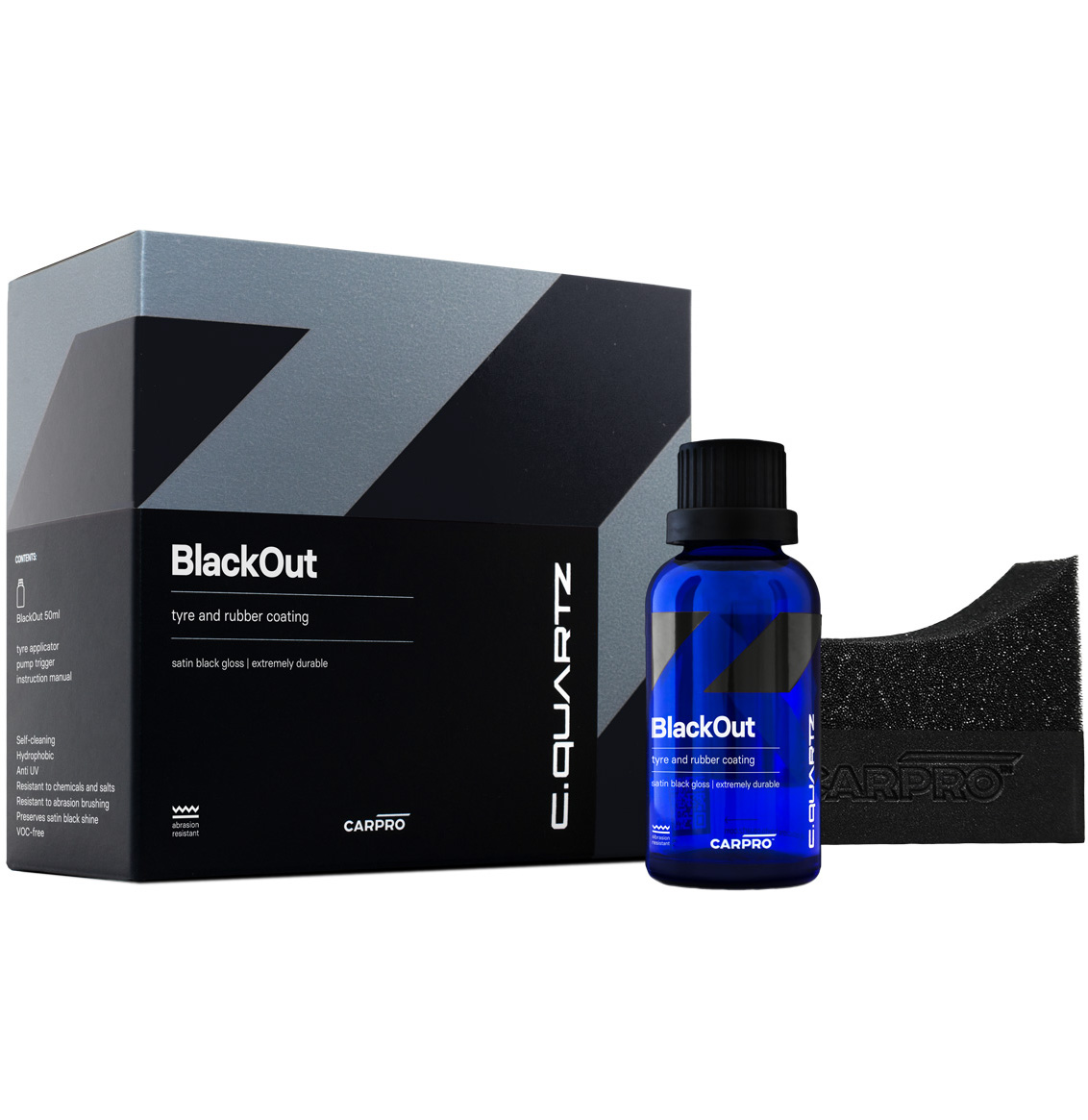 CarPro BlackOut (100 ml) kerámia védelem gumiabroncsokra