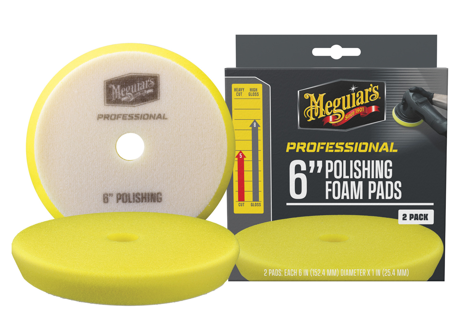 Meguiar's professzionális polírozó habszivacs 6" (2 db-os csomag)