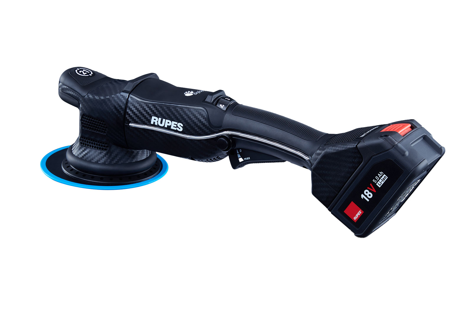 RUPES Bigfoot HLR21 iBrid Random Orbital Polisher 150 mm, 2 Batt., Charger KIT BAS polírozó