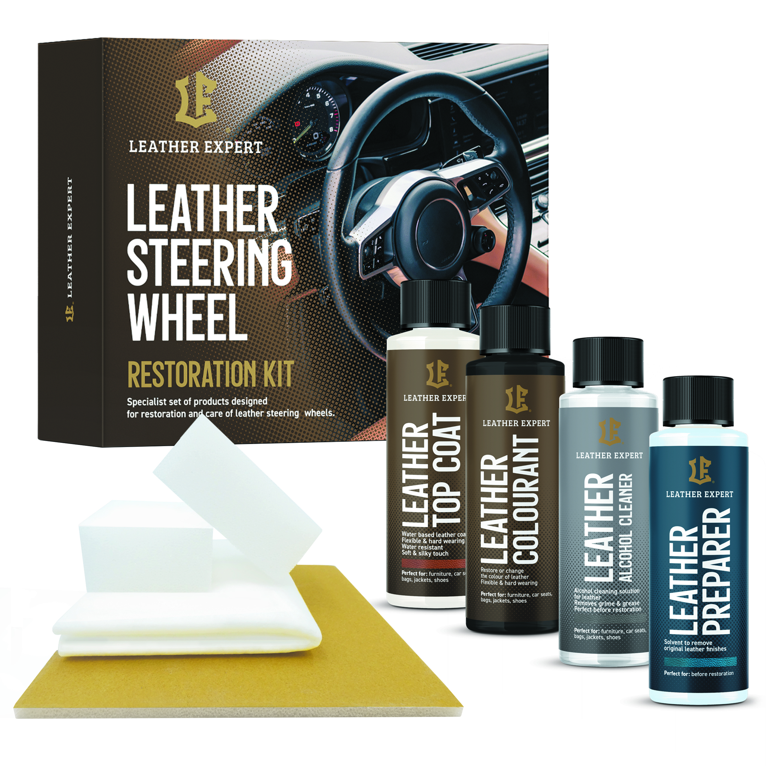 Leather Expert - Steering Wheel Black kormányfelújító készlet