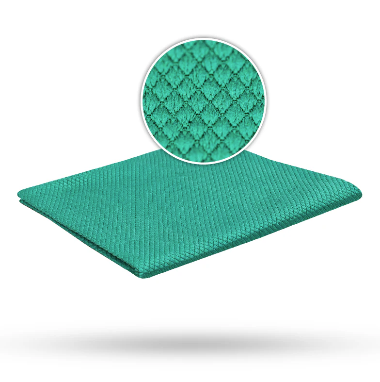 Liquid Elements Windshield Cleaning Cloth Green Scale - 300 GSM 35 × 35 cm mikroszálas kendő ablakokra
