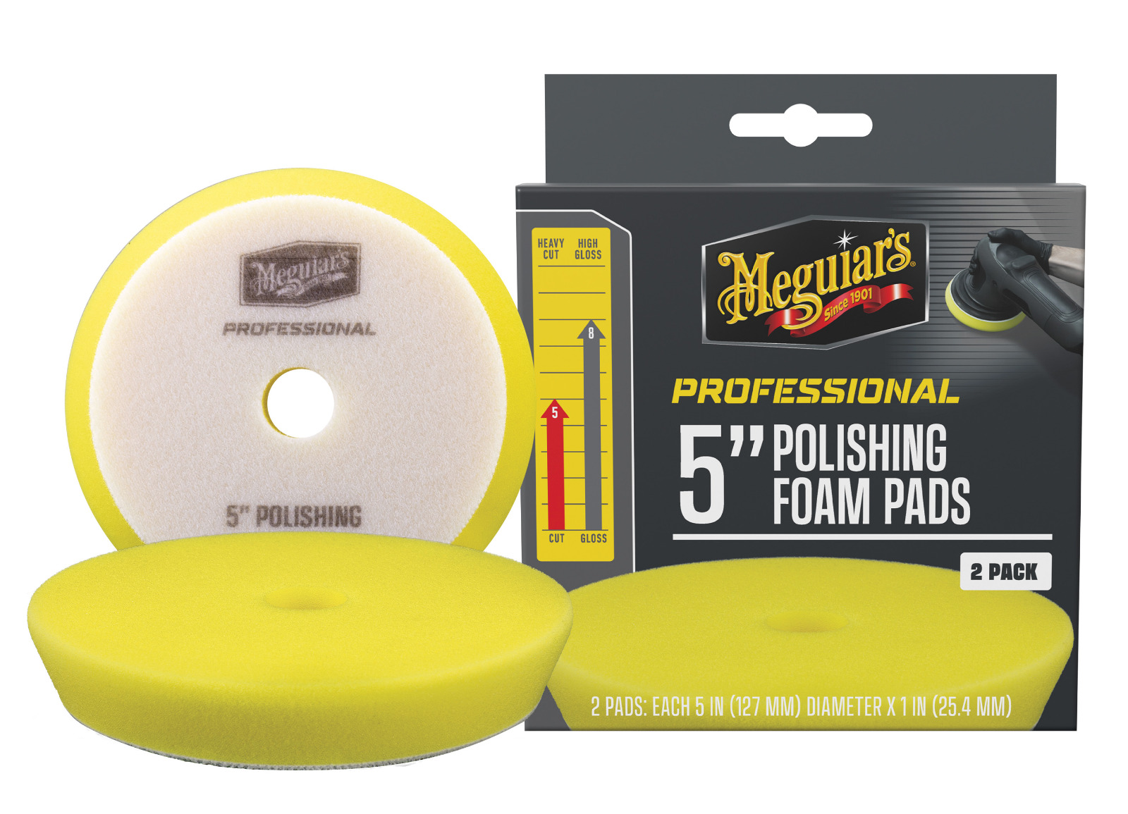 Meguiar's professzionális polírozó habszivacs 5" (2 db-os csomag)