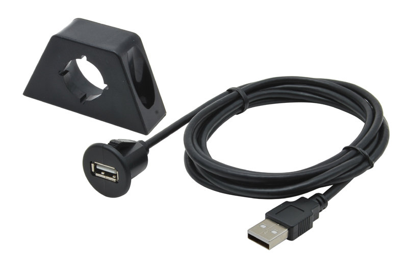 USB hosszabbító kábel tartóval