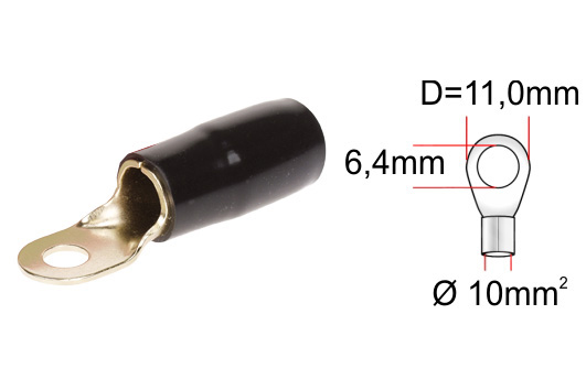 ACV 30.4700-06 kábelsaru (1 db) fekete