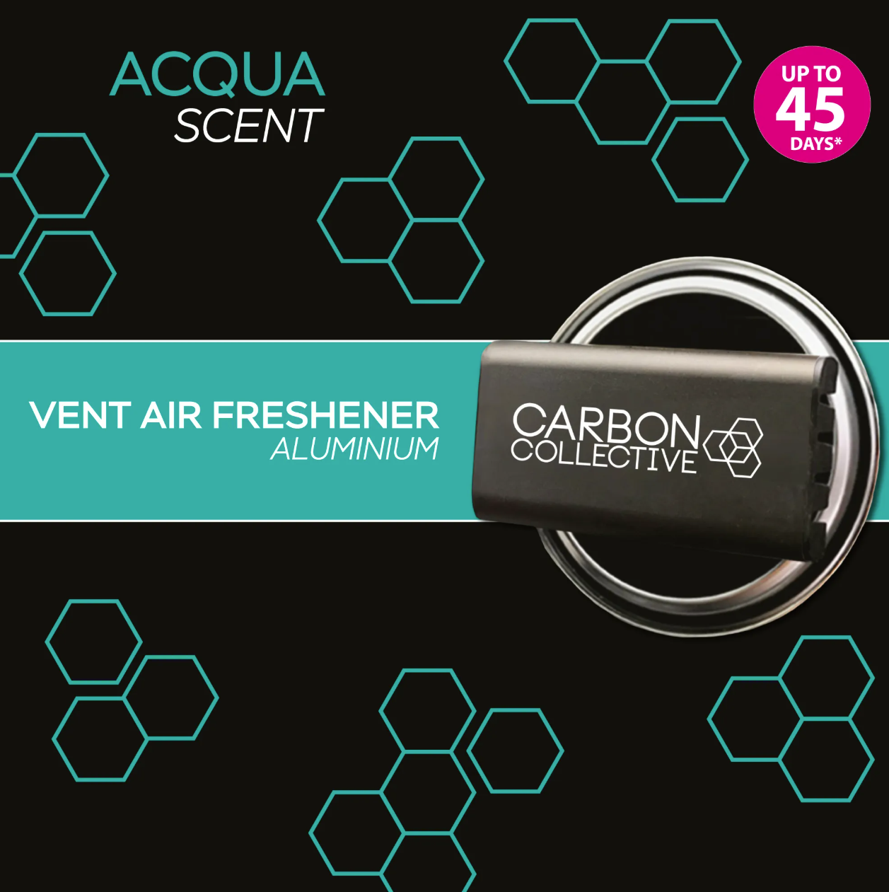 Carbon Collective Aluminium Vent Air Fresheners Acqua illatosító a szellőzőbe