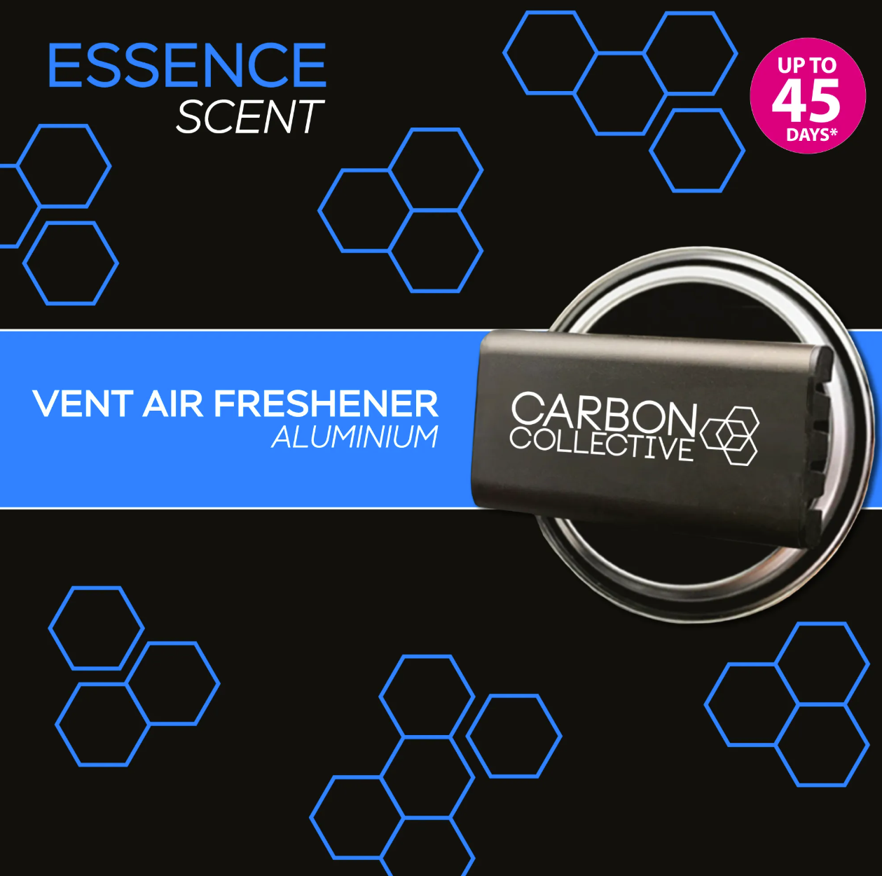 Carbon Collective Aluminium Vent Air Fresheners Essence légfrissítő szellőzőbe
