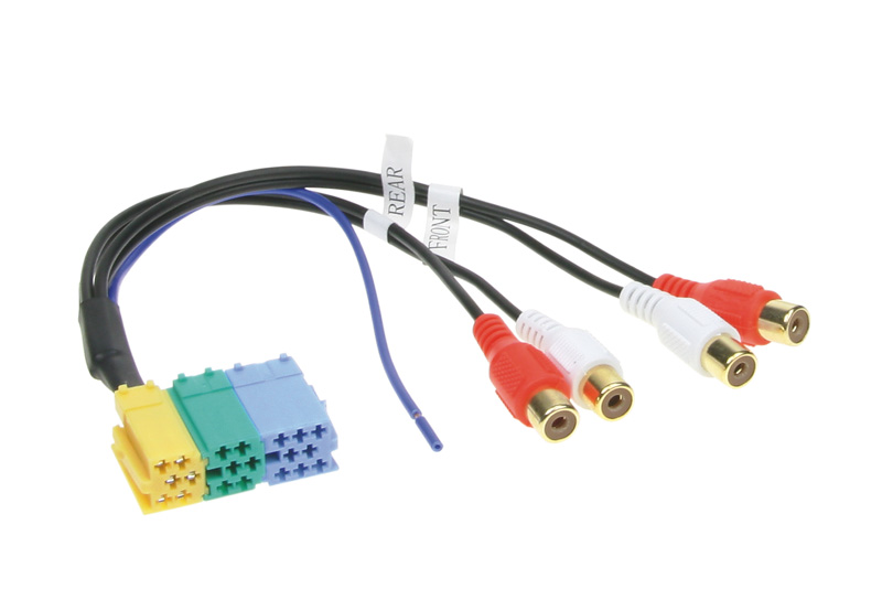 AUX kimeneti adapter MINI ISO - CINCH