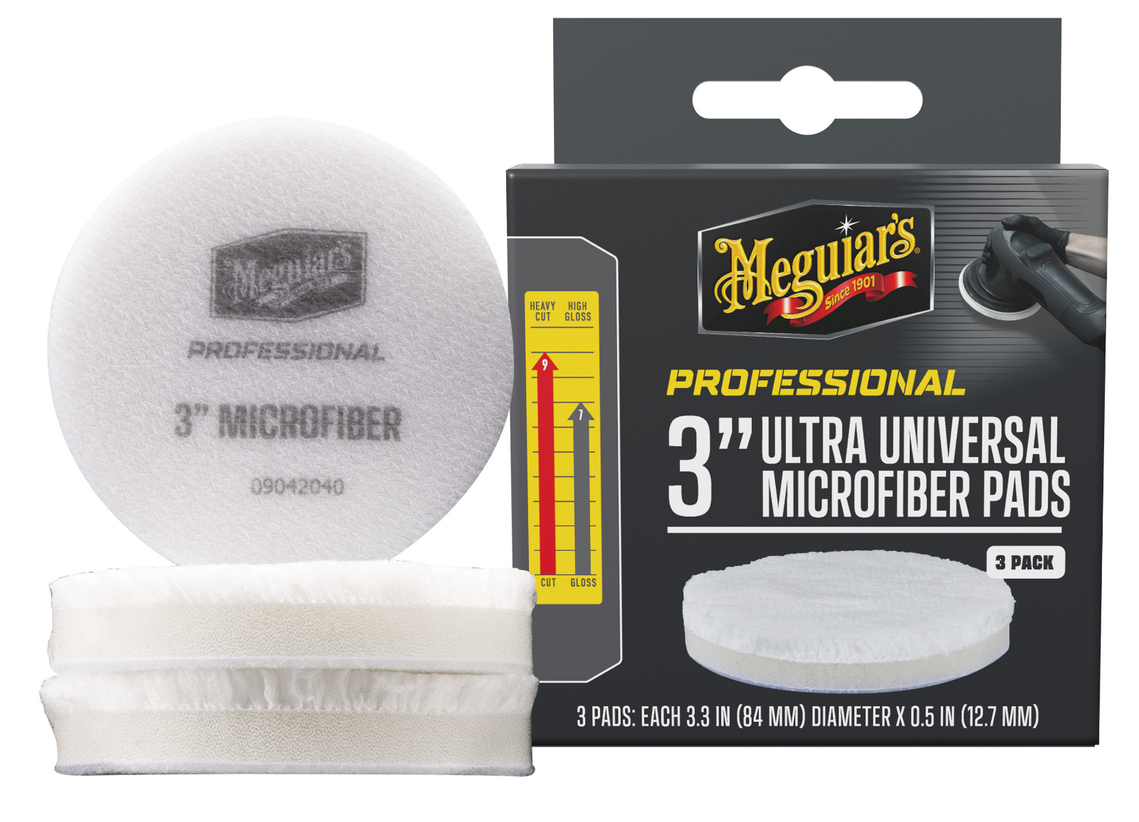 Meguiar's professzionális mikroszálas korong 7,6 cm (3 db-os kiszerelés)