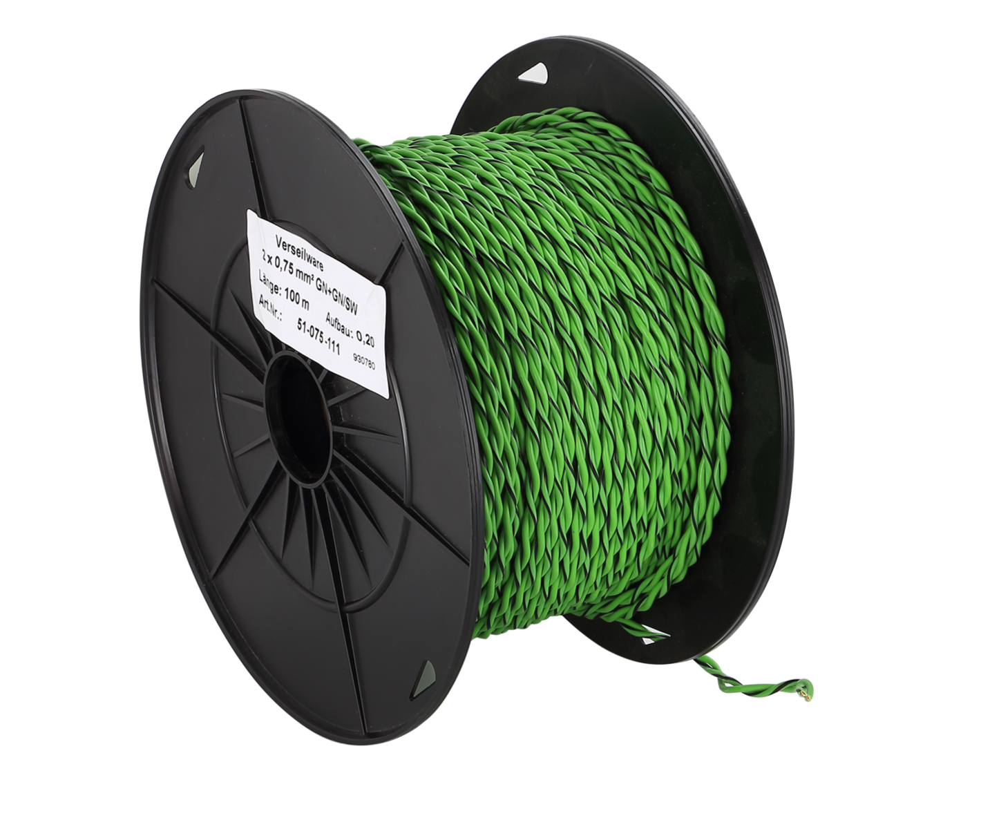 Hangszórókábel ACV FLRY Twisted green/green-black 075