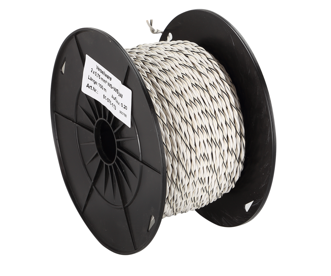 Hangszórókábel ACV FLRY Twisted white/white-black 075