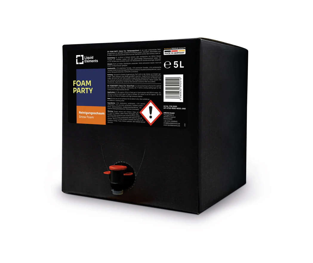 Aktív hab Liquid Elements tisztítóhab "FOAM PARTY" - Cherry Tec (5 l)