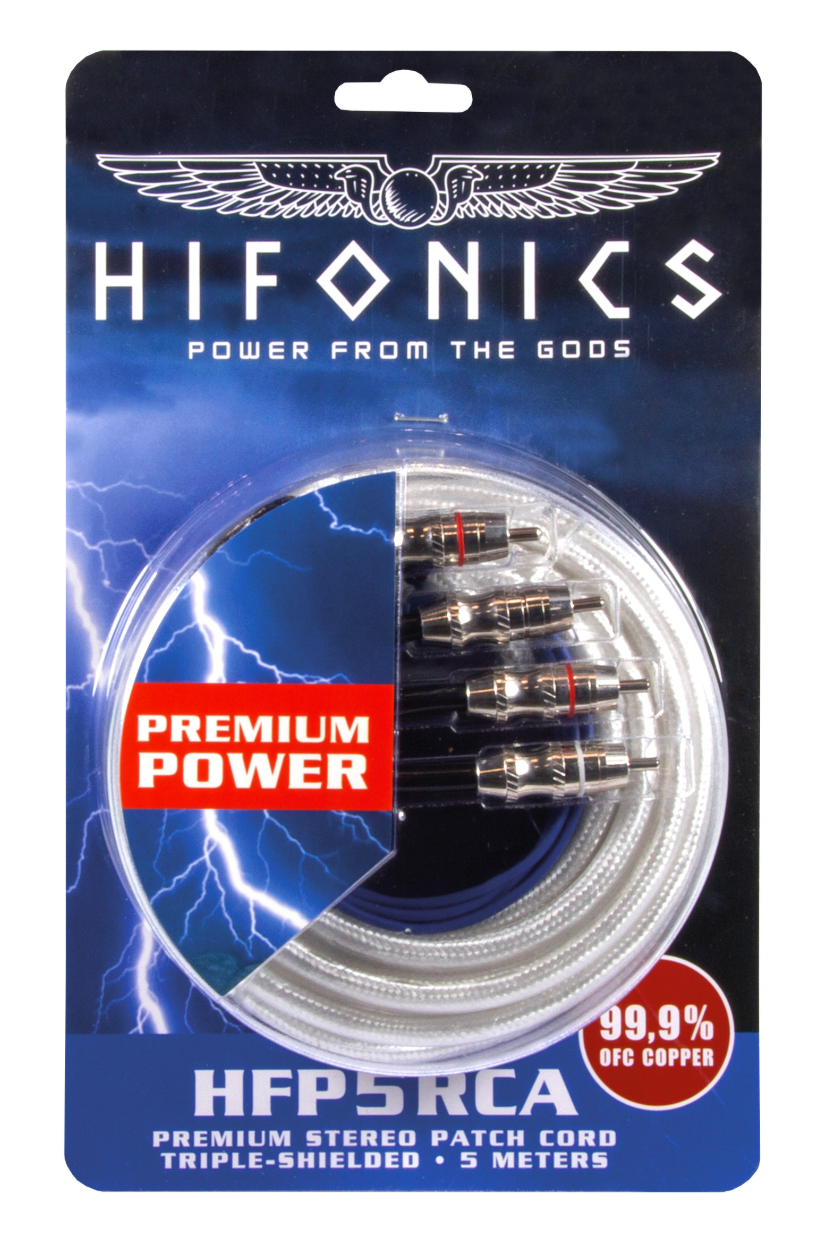 Hifonics HFP5RCA jelkábel