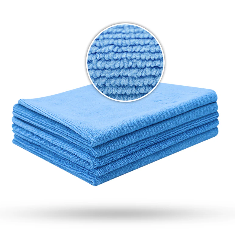 Liquid Elements All-Purpose Blue Microfiber Cloth Value Set of 5 - 310 GSM 40 × 40 cm mikroszálas kendő