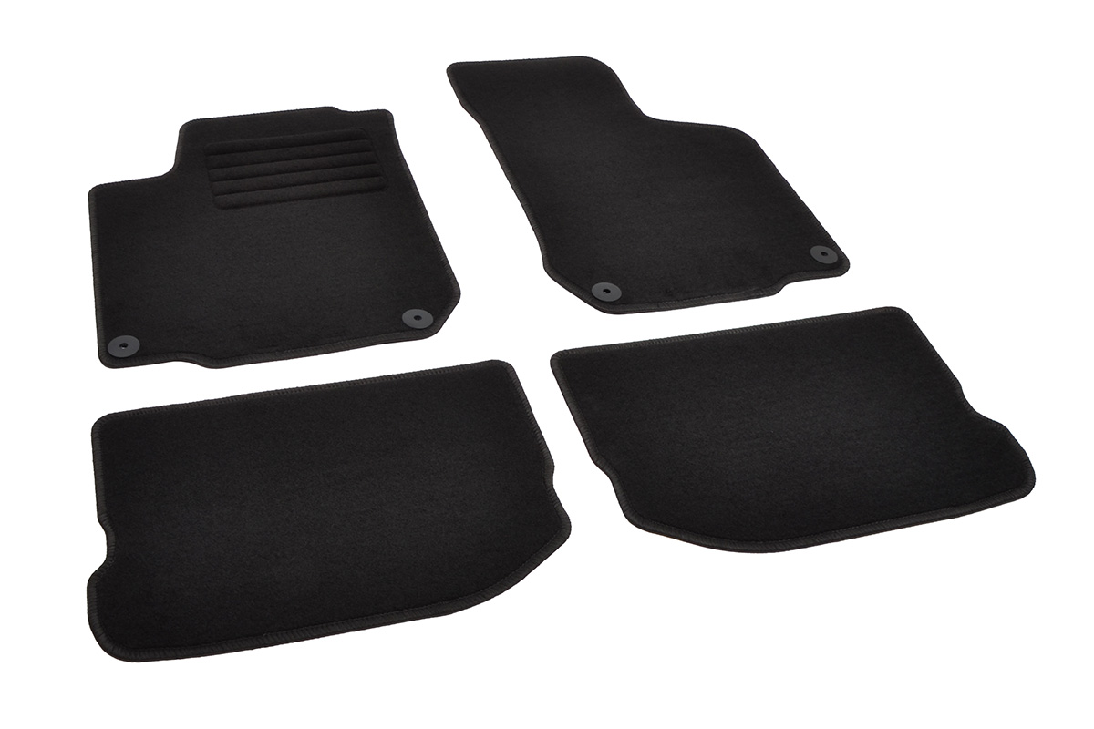 Seat Leon (1999 - 2006), Toledo (1998 - 2004) / Škoda Octavia I (1997 - 2005) / Volkswagen Bora (1999 - 2005), Golf IV (1996 - 2003), New Beetle (1998 - 2011) Rigum textil autószőnyegek