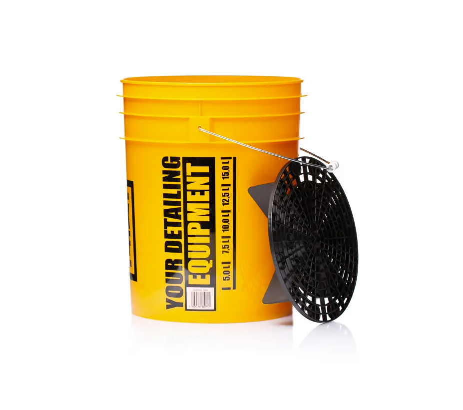 Work Stuff Detailing Bucket Yellow Wash + Separator Black részletező vödör ráccsal