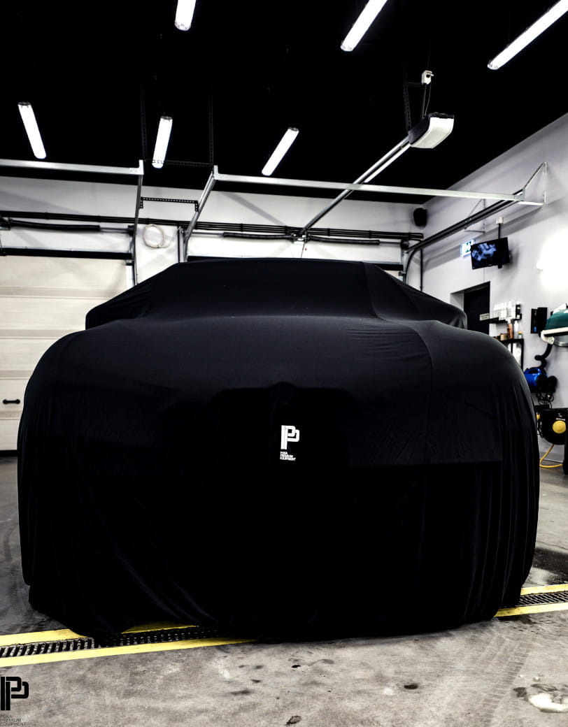 Poka Premium Equipment Premium quality car cover black with welt - Hatchback / Sedan autóponyva