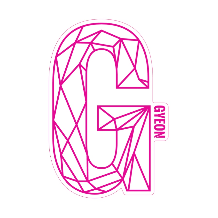 Gyeon G Sticker Pink (200 mm x 131,3 mm) matrica