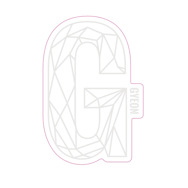 Gyeon G Sticker White (100 mm x 65,6 mm) matrica