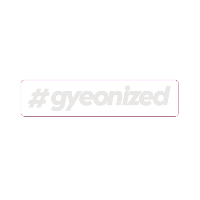 Gyeon #gyeonized Sticker White (17,9 mm x 100 mm) matrica