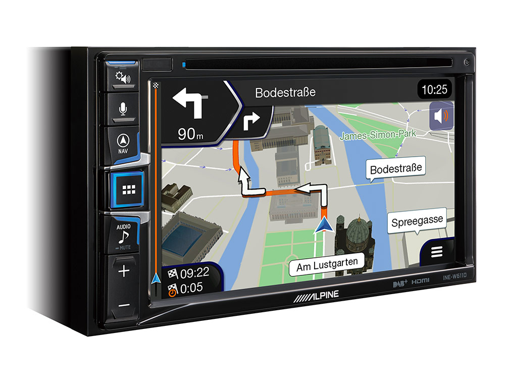 Alpine INE-W611DC mobil média állomások