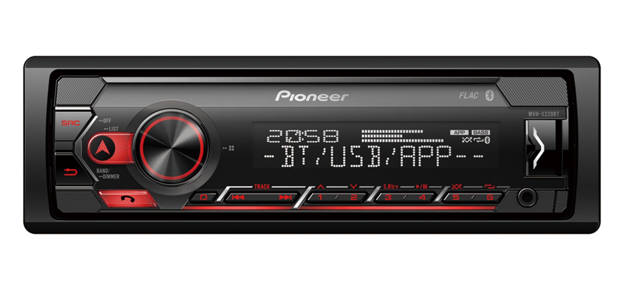 Pioneer MVH-S320BT autórádió mechanika nélkül