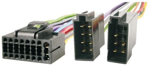 JVC 16 pin - ISO csatlakozó