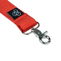 Carbon Collective Woven Lanyard Red