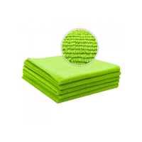 Liquid Elements All-Purpose Green Microfiber Cloth Value Set of 5 - 310 GSM 40 x 40 cm
