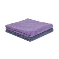 Purestar Two Face Buffing Towel Purple/Gray mikroszálas törölköző