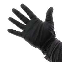 Vegyszerálló nitril kesztyű Fekete Mamba Glove TORQUE GRIP - L