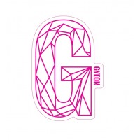 Gyeon G Sticker Pink (100x65,6 mm) matrica