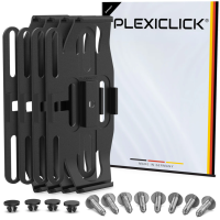 Fekete rendszámtartó Plexiclick V1 Black (110 mm)