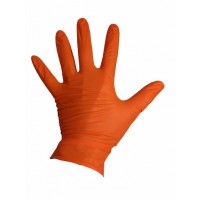Vegyszerálló nitril kesztyű Fekete Mamba Orange Nitril Glove - S